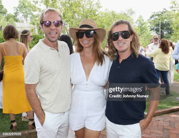 Brian Kelly, Jill Zarin and Sean Koski attend The Inaugural Hamptons Interactive Influencer Brunch Hosted By East End Taste Produced By Ticket2Events...