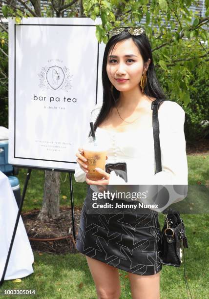 Tina Lee attends The Inaugural Hamptons Interactive Influencer Brunch Hosted By East End Taste Produced By Ticket2Events at Topping Rose House on...