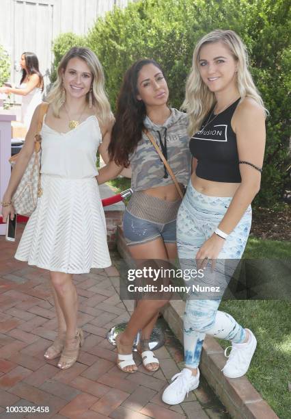 Tessa Breeden and TruFusion team attend The Inaugural Hamptons Interactive Influencer Brunch Hosted By East End Taste Produced By Ticket2Events at...