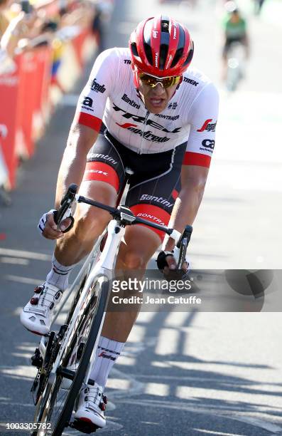Jasper Stuyven of Belgium and Team Trek Segafredo finishes 3rd during stage 14 of Le Tour de France 2018 between Saint Paul Trois Chateaux and Mende...
