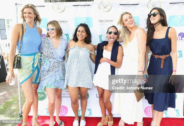 Guests attend The Inaugural Hamptons Interactive Influencer Brunch Hosted By East End Taste Produced By Ticket2Events at Topping Rose House on July...