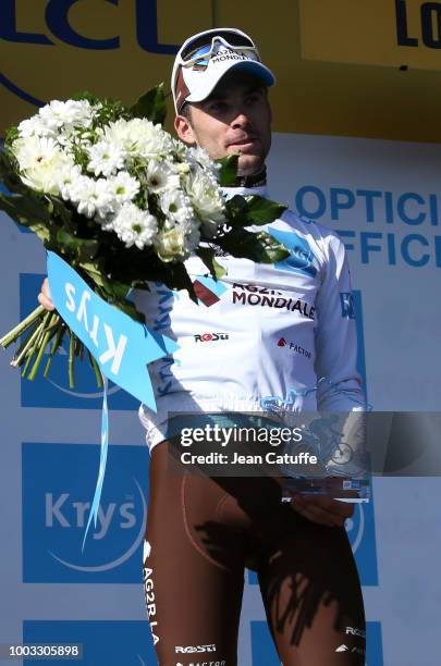 Pierre Roger Latour of France and AG2R La Mondiale retains the white jersey of best young rider following stage 14 of Le Tour de France 2018 between...