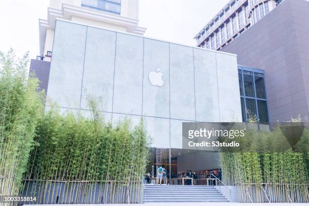 General view of the Apple Inc. Store in Macau, China, on July 18, 2018. As per Apple's financial results for its fiscal 2018 second quarter ended...