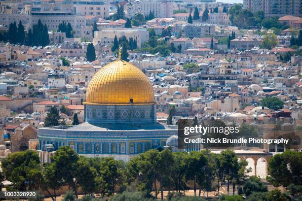 the dome of the rock, jerusalem, israel - temple mount 個照片及圖片檔