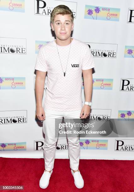 Braeden attends the Boys of Summer Tour Kick Off Show at Whisky a Go Go on July 21, 2018 in West Hollywood, California.