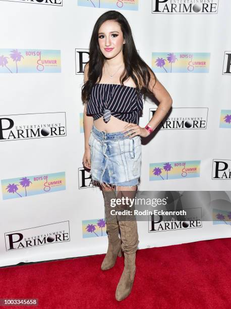 Savvy G attends the Boys of Summer Tour Kick Off Show at Whisky a Go Go on July 21, 2018 in West Hollywood, California.