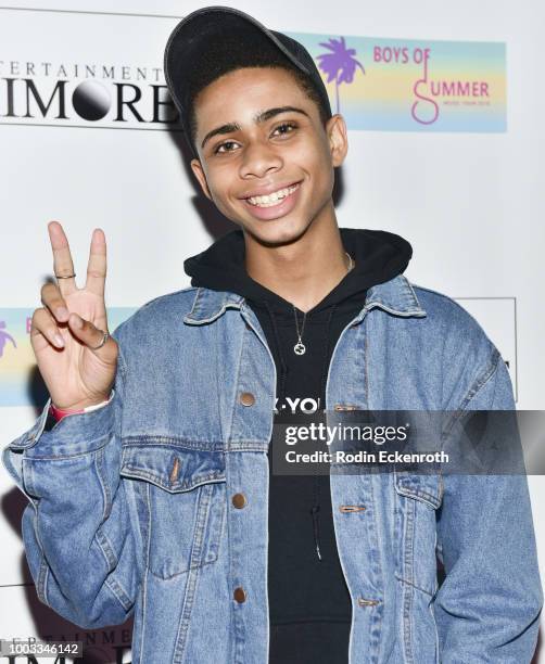 Bryce Xavier attends the Boys of Summer Tour Kick Off Show at Whisky a Go Go on July 21, 2018 in West Hollywood, California.