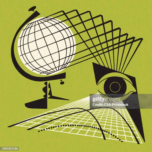 global vision - medical graphs stock illustrations
