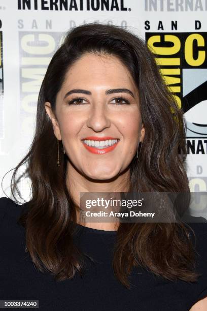 Arcy Carden attends the 'The Good Place' Press Line during Comic-Con International 2018 at Hilton Bayfront on July 21, 2018 in San Diego, California.