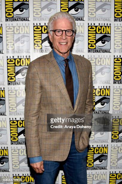 Ted Danson attends the 'The Good Place' Press Line during Comic-Con International 2018 at Hilton Bayfront on July 21, 2018 in San Diego, California.