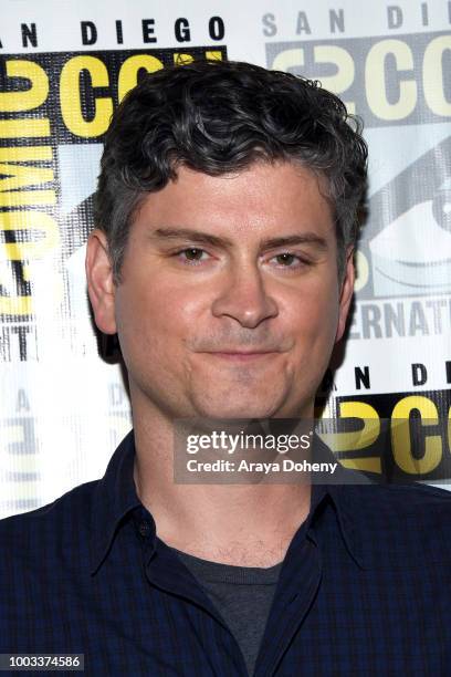 Michael Schur attends the 'The Good Place' Press Line during Comic-Con International 2018 at Hilton Bayfront on July 21, 2018 in San Diego,...