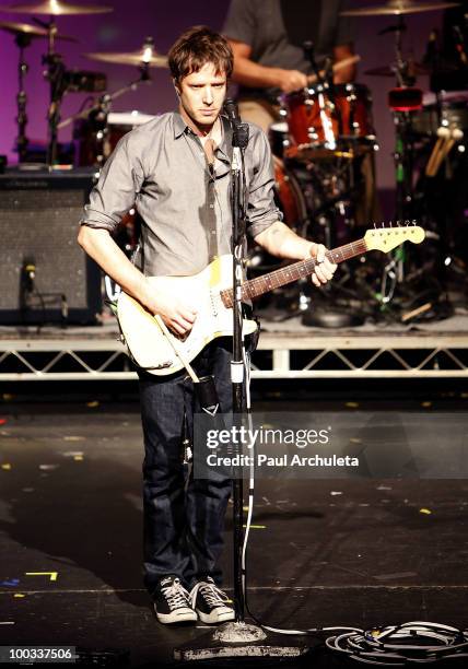 Andy Ross of OK Go performs a sound check for the LA Recording Academy and GRAMMY Foundation at The Music Box at the Fonda Hollywood on May 21, 2010...