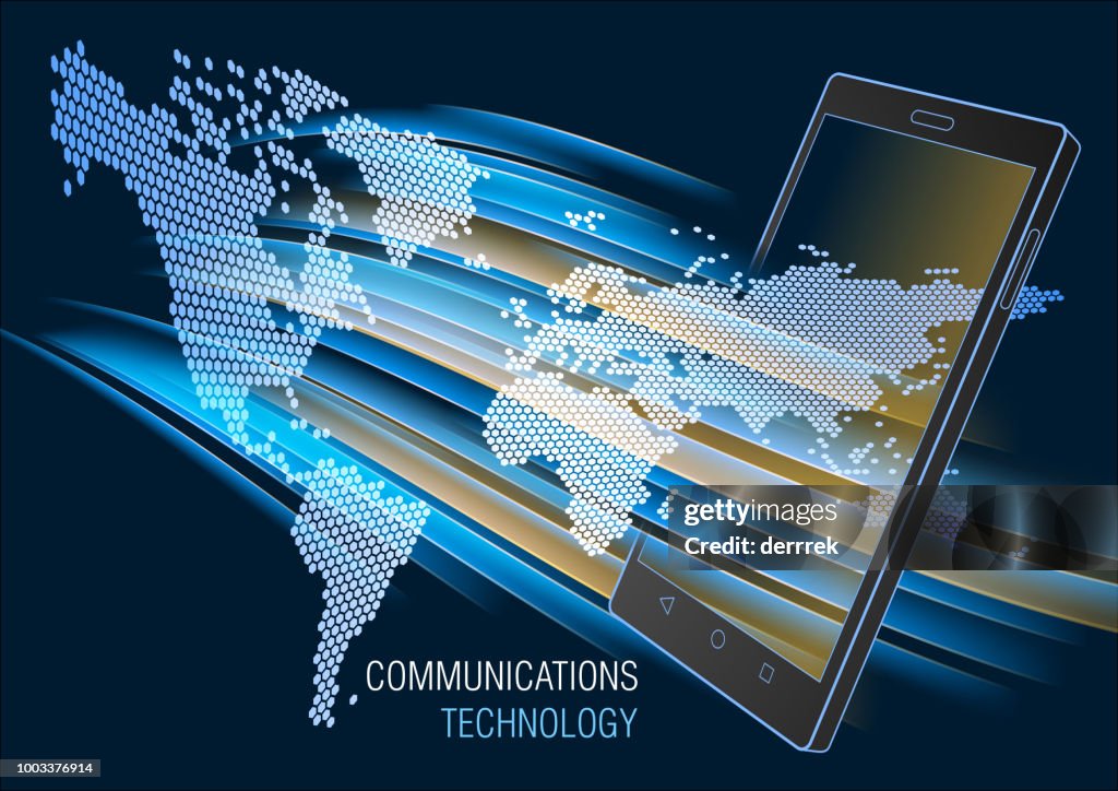 Smart Phone Communications Technology High-Res Vector Graphic - Getty ...