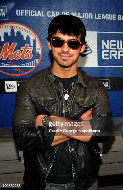 Actor and singer Joe Jonas visits Citi Field on May 22, 2010 in New York City.