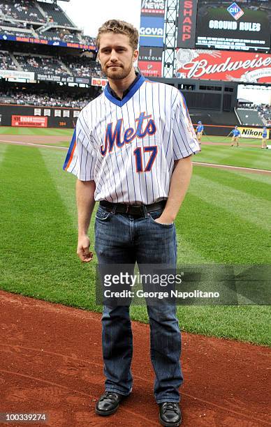 Actor Michael Morrison visits Citi Field on May 22, 2010 in New York City.