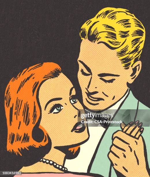 stockillustraties, clipart, cartoons en iconen met koppel dansen - verleiding