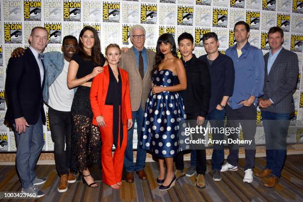 Marc Evan Jackson, William Jackson Harper, D'Arcy Carden, Kristen Bell, Ted Danson, Jameela Jamil, Manny Jacinto, Michael Schur, Drew Goddard, and...