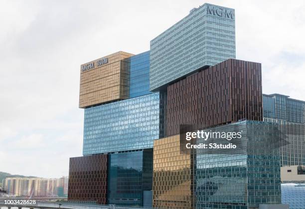 The MGM Cotai casino resort, developed by MGM China Holdings Ltd., stands in Macau, Macau, on July 18, 2018. According to the date from Statistics...