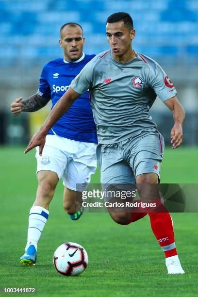 Anwar El-Ghazi of LOSC Lille during the match between Everton FC and LOSC Lille for Algarve Football Cup 2018 at Estadio do Algarve on July 21, 2018...