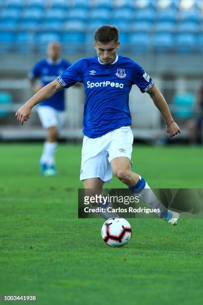 Jonjoe Kenny of Everton FC during the match between Everton FC and LOSC Lille for Algarve Football Cup 2018 at Estadio do Algarve on July 21, 2018 in...