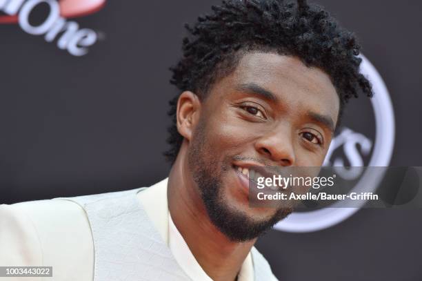 Actor Chadwick Boseman attends The 2018 ESPYS at Microsoft Theater on July 18, 2018 in Los Angeles, California.