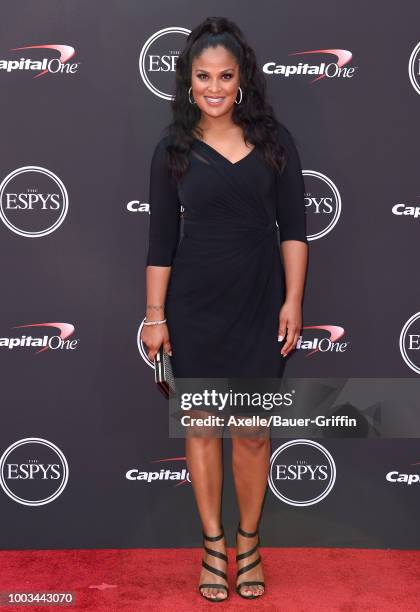 Former professional boxer Laila Ali attends The 2018 ESPYS at Microsoft Theater on July 18, 2018 in Los Angeles, California.