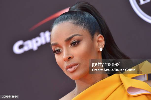Singer Ciara attends The 2018 ESPYS at Microsoft Theater on July 18, 2018 in Los Angeles, California.