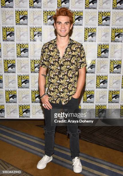 Apa attends the 'Riverdale' Press Line during Comic-Con International 2018 at Hilton Bayfront on July 21, 2018 in San Diego, California.