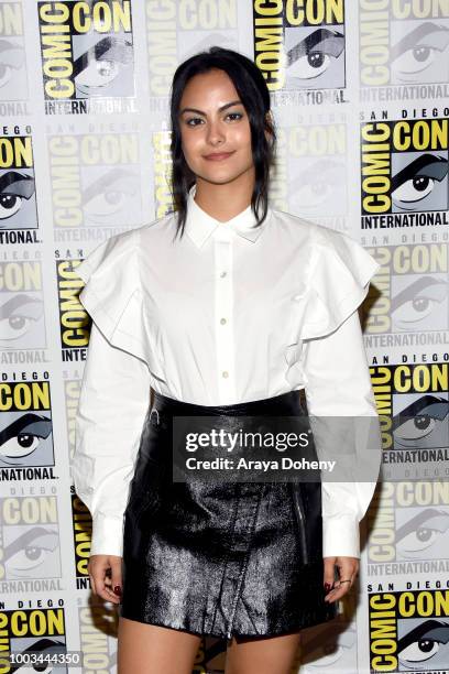 Camila Mendes attends the 'Riverdale' Press Line during Comic-Con International 2018 at Hilton Bayfront on July 21, 2018 in San Diego, California.