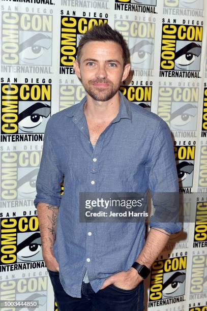 Cameron Welsh attends the 'Krypton' Press Line during Comic-Con International 2018 at Hilton Bayfront on July 21, 2018 in San Diego, California.