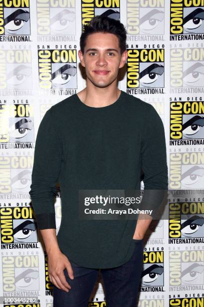 Casey Cott attends the 'Riverdale' Press Line during Comic-Con International 2018 at Hilton Bayfront on July 21, 2018 in San Diego, California.