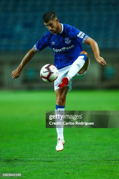 Kevin Mirallas of Everton FC controls the ball during the match between Everton FC and LOSC Lille for Algarve Football Cup 2018 at Estadio do Algarve...