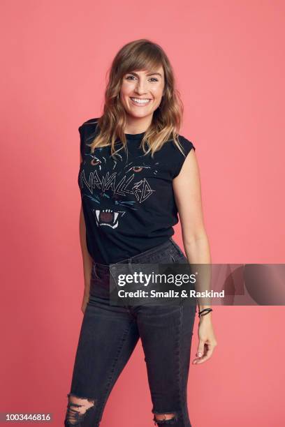 Alison Haislip from the 'Half Hour Happy Hour' podcast poses for a portrait at the Getty Images Portrait Studio powered by Pizza Hut at San Diego...