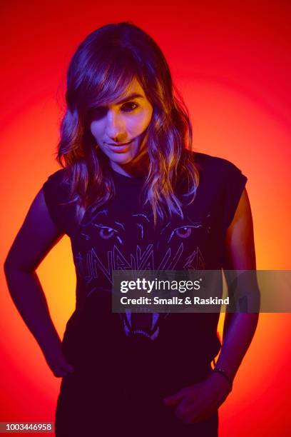 Alison Haislip from the 'Half Hour Happy Hour' podcast poses for a portrait at the Getty Images Portrait Studio powered by Pizza Hut at San Diego...