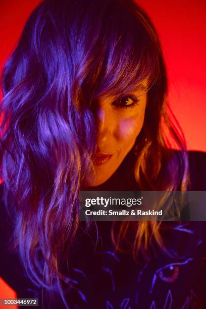 Alison Haislip from the 'Half Hour Happy Hour' podcast poses for a portrait at the Getty Images Portrait Studio powered by Pizza Hut at San Diego...