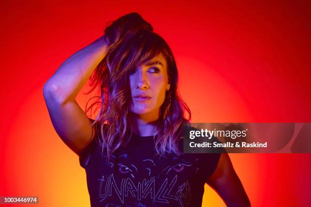 Alison Haislip from the 'Half Hour Happy Hour' podcast poses for a portrait at the Getty Images Portrait Studio powered by Pizza Hut at San Diego...