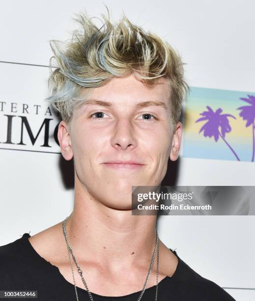 Cameron Huff attends the Boys of Summer Tour Kick Off Show at Whisky a Go Go on July 21, 2018 in West Hollywood, California.