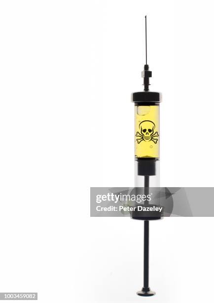 lethal injection syringe - capital punishment stock pictures, royalty-free photos & images