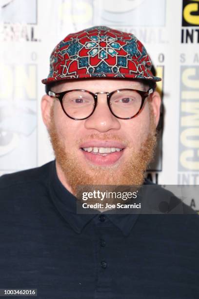 Krondon attends the 'Black Lightning' Press Line during Comic-Con International 2018 at Hilton Bayfront on July 21, 2018 in San Diego, California.