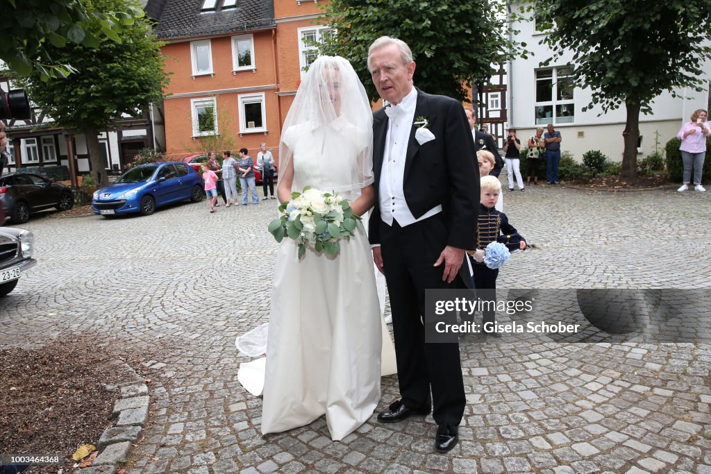 Wedding Of Princess Theodora Sayn-Wittgenstein and Earl Nikolaus Bethlen de Bethlen In Bad Laasphe