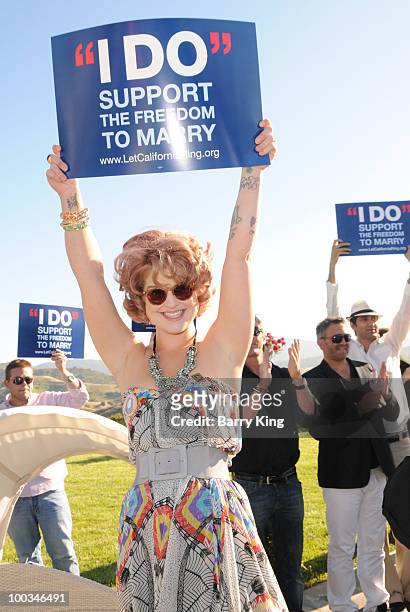 Actress/television personality Kelly Osbourne attends Equality California's Harvey Milk Day Celebration At The Osbourne Estate Hill House on May 22,...