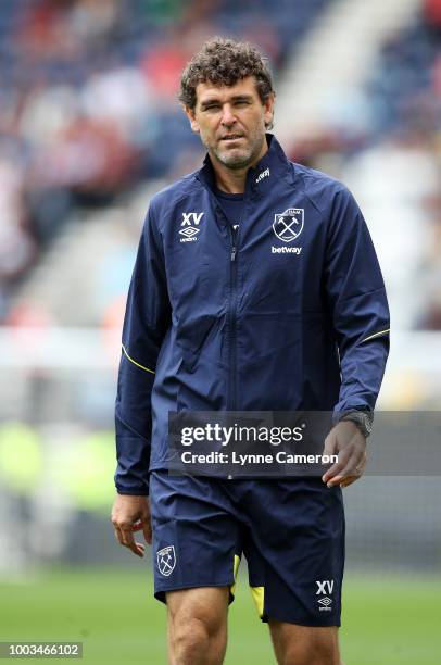 Xavi Valero of West Ham United during the Pre-Season Friendly between Preston North End and West Ham United at Deepdale on July 21, 2018 in Preston,...