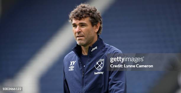 Xavi Valero of West Ham United during the Pre-Season Friendly between Preston North End and West Ham United at Deepdale on July 21, 2018 in Preston,...