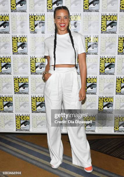 Parisa Fitz-Henley attends the 'Midnight Texas' Press Line during Comic-Con International 2018 at Hilton Bayfront on July 21, 2018 in San Diego,...