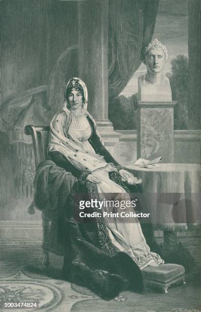 Marie-Laetitia Ramolino Bonaparte - Madame Mère - Mother of Napoleon I', circa 1800-1804, . Maria Letizia Buonaparte née Ramolino [1750-1836) was an...