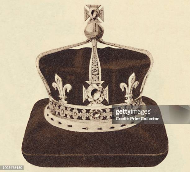 The Queen's Crown', 1937. From Coronation Souvenir Book 1937, edited by Gordon Beckles. [Daily Express, London, 1937]. Artist Unknown.