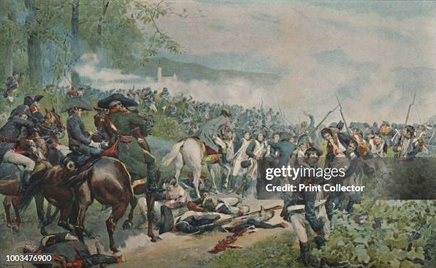 Bonaparte Checking The French Retreat at Marengo' . The Battle of Marengo was fought on 14 June 1800 between French forces under Napoleon Bonaparte...