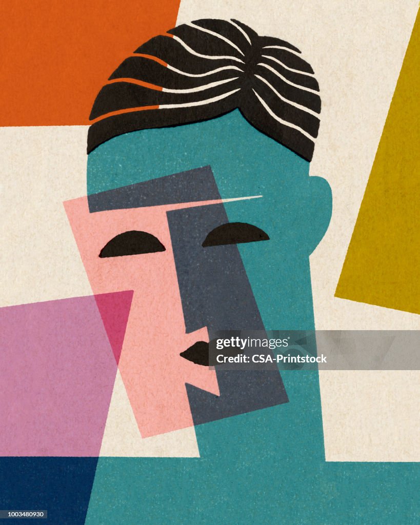 Simple Abstract Face Abstract Face High-Res Vector Graphic - Getty Images