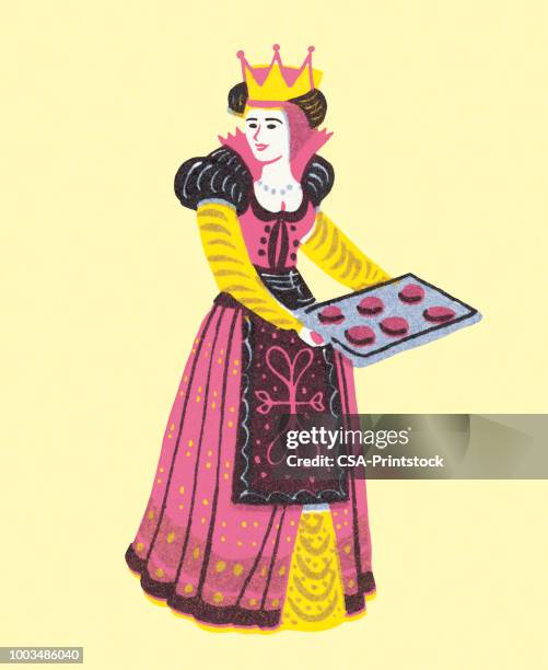 皇后控股託盤漢堡 - medieval queen crown 幅插畫檔、美工圖案、卡通及圖標