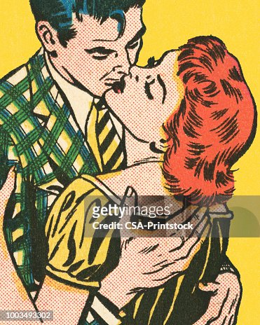 182 Intense Kiss Cartoon Photos and Premium High Res Pictures - Getty Images